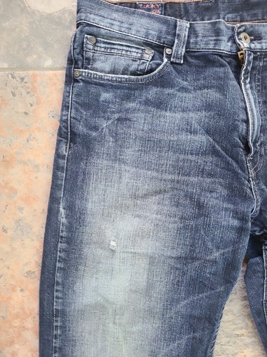 Salopette jeans effetto invecchiato marca Lucky Gene Montesano uomo 34x29 stile 7M10330 - Foto 7 di 15