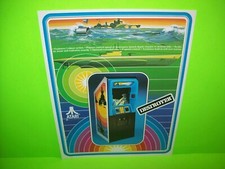 Destroyer Arcade FLYER Original 1977 Video Game Submarines Ships Vintage Retro  image