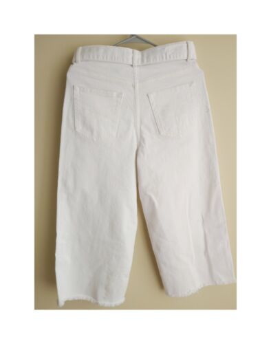 Pantalones de mezclilla para mujer TED BAKER London Grojela pierna ancha en blanco talla|29 nuevos con etiquetas - Imagen 3 de 4