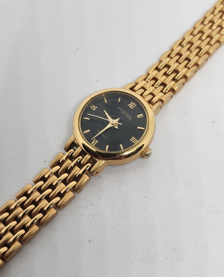 Bijoux Terner Ladies Circular Gold Metal Band Watch | eBay display picture 1