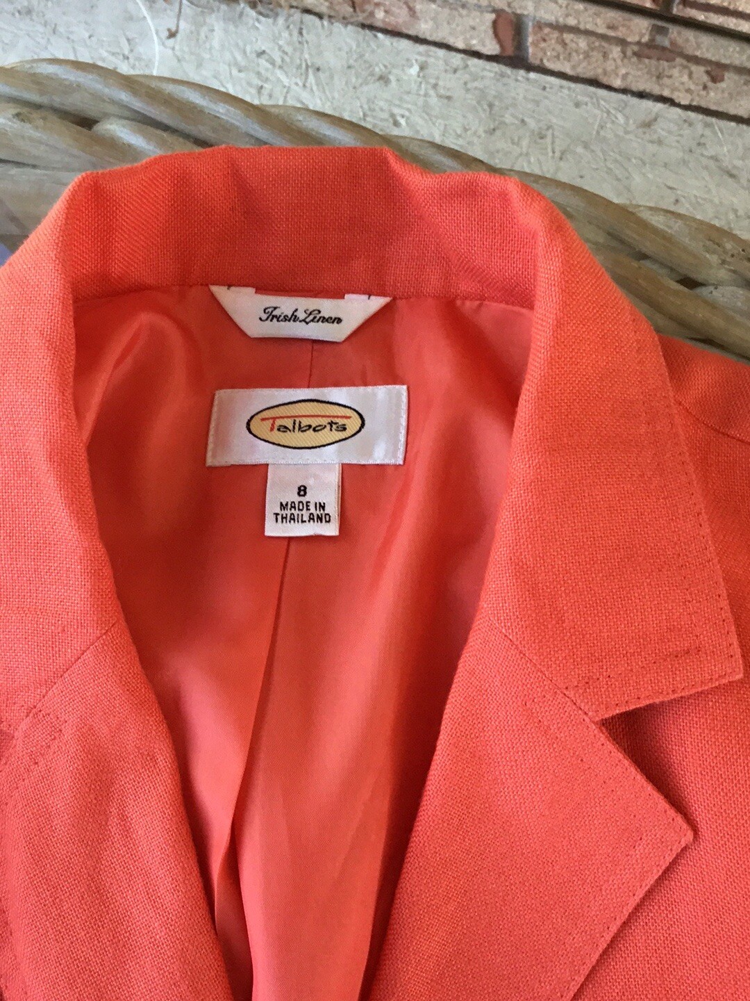 talbots irish linen jacket