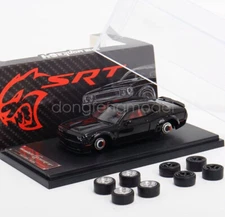 FW 1:64 Scale Black SRT Hellcat Muscle Coupe Sports Diecast Metal Car Model