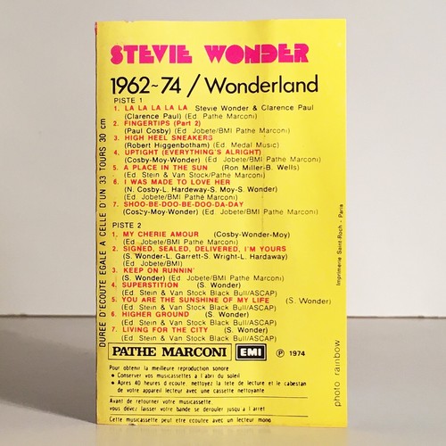 Stevie Wonder - Wonderland 1962-74 - French Comp. - Tamla Motown - 2C 244-95182 - Picture 4 of 5