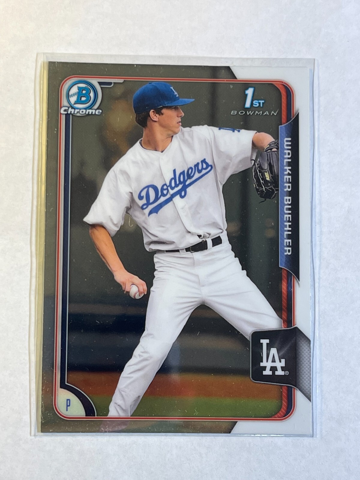 2015 Bowman Draft Chrome - Walker Buehler #46 (RC)