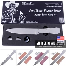 Fisk/Black Vintage Bowie - DIY Knife Making Kit - USA Design