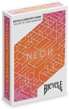Bicycle NEON ORANGE AURORA Playing Cards Cardistry Fanning Not A Playable Deck 