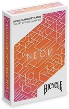 Bicycle NEON ORANGE AURORA Playing Cards Cardistry Fanning (Not A Playable Deck)