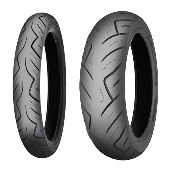 COPPIA GOMME MITAS 130/90-16 73H + 150/80-16 77H CUSTOM FORCE