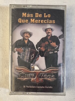 Chuy Vega - Mas Que Lo Que Merecias Sealed Cassette