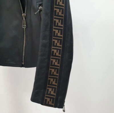 Fendi Leather Biker Jacket Sz.S | eBay
