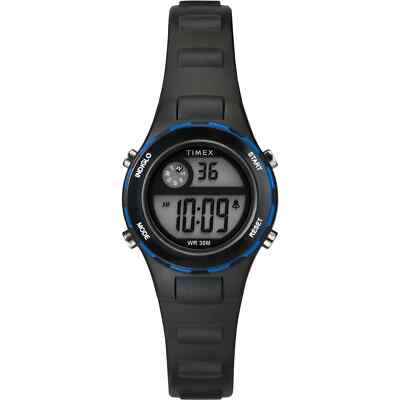 Timex TW2W92400, Timex Kid's Watch, Blaack Strap, Indiglo, Alarm, Date