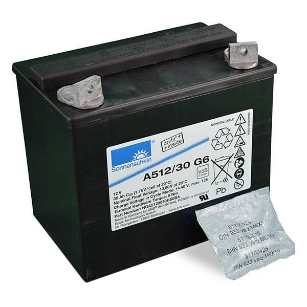 SONNENSCHEIN Sunshine A512/30 G6 12V 30Ah VdS batteria di alimentazione illuminazione di sicurezza