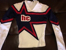 HALLOWEEN COSPLAY CHEERLEADER CHEER UNIFORM DANCE TOP LONG SLEEVE SIZE Y2XL / 19