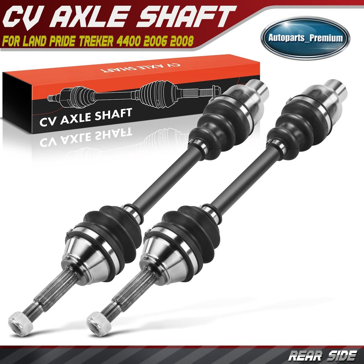 2x Rear Left & Right CV Axle Assembly for Land Pride Treker 4200