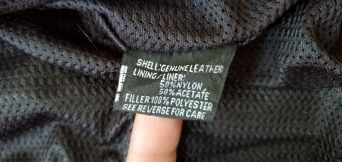 Motorcycle Hot Leathers Black Leather Jacket - Size 44 - see pics and descrip - Picture 4 of 11