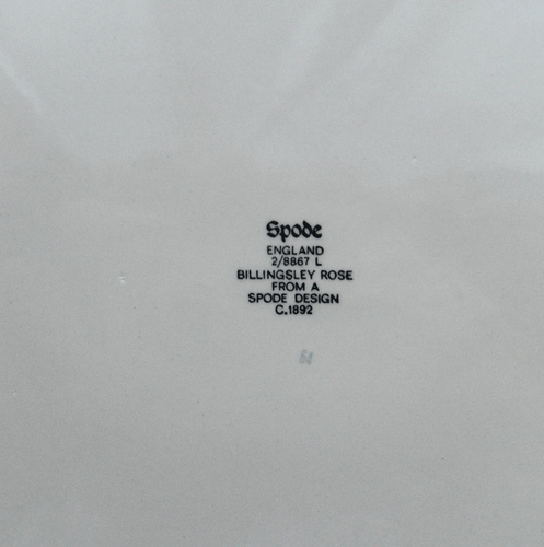 Spode Billingsley Rose large oval platter~made in England~Pristine-No Reserve! - Bild 4 von 4