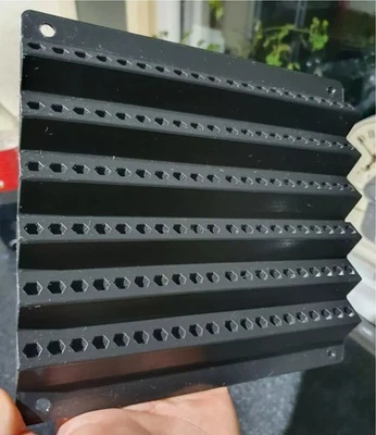 3DPRINTERWORLD Screwdriver 120 Bit Holder Hex Shank Wall Mountable Rack Choice Of Colours