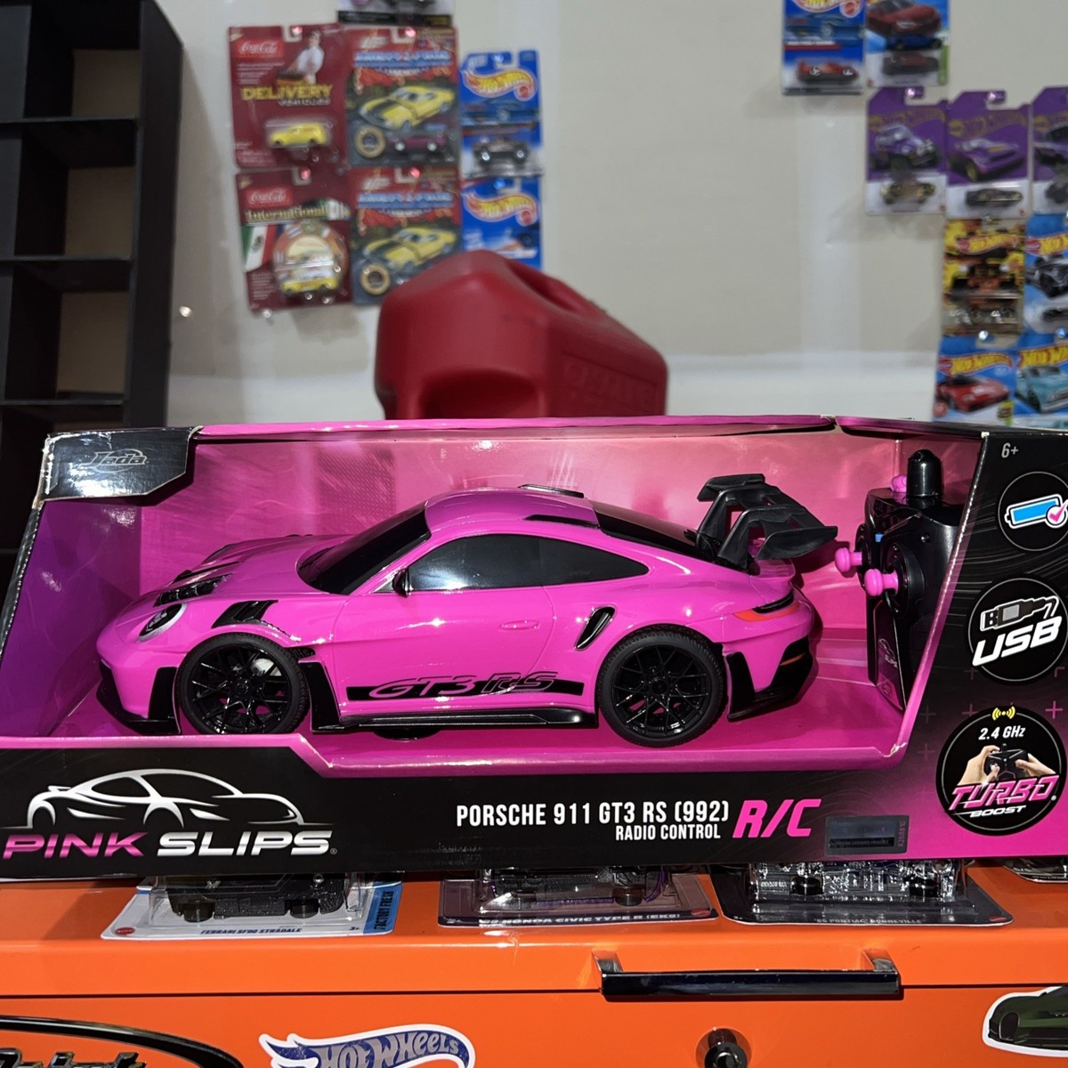 Jada Pink Slips Porsche 911 RS (992) R/C New Pink!! | eBay