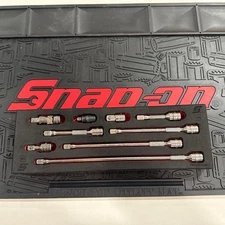 Snap-on FM209EX01B 3/8” Drive 9pc Extension & Adapter Set With Foam Organizer