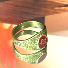 Rare Amazigh Berber Antique Ring Handmade Authentic Moroccan Tribal Jewelry