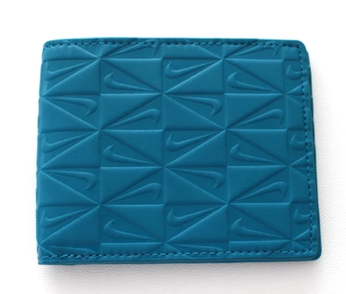 Nike Premium Monogram Bi-Fold Wallet Adult Slim Bright Spruce