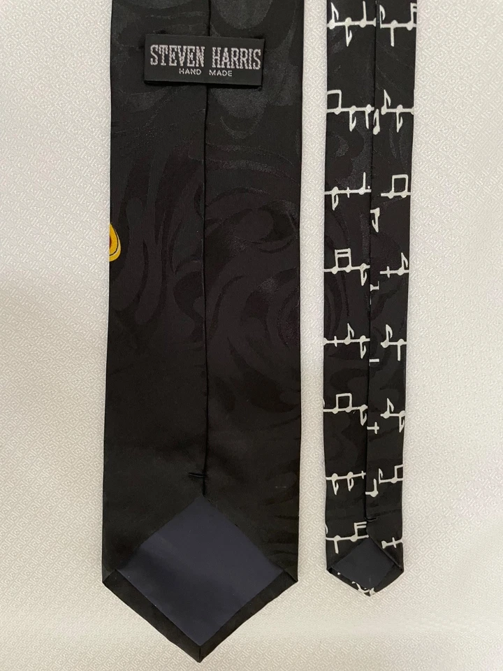 NUEVO Steven Harris Saxofón Jazz Notas Musicales Corbata Poliéster Foto 4 de 4