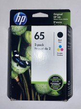 Exp: 07/23 HP 65 T0A36AN Black Tri-color Original Ink Cartridges