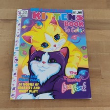 Vintage 1996 Lisa Frank Kittens Coloring Book Dalmatian Press Unused