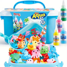 Aqua Elf Water Gel Kit Magic Fairy Water Toy Kit with 10 Magic Gels 12 Sea Creat
