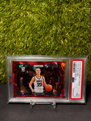 #ad 2024 Prizm Draft Picks CAITLIN CLARK RC Variation Red Ice #57 PSA 9 MINT Rookie $49.99
