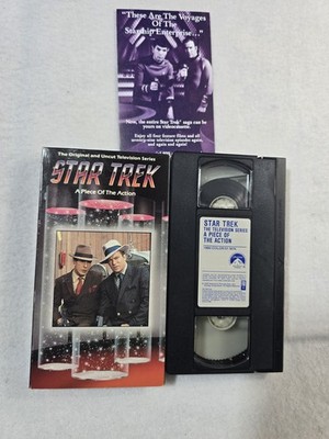 Star Trek a Piece of the Action VHS 1986 William Shatner Leonard Nimoy 