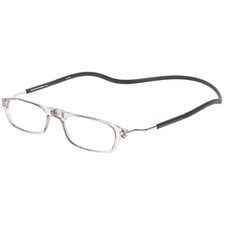 Magnetic Front Connect Reading Glasses - Grey Crystal Frame