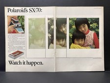 1974 Vintage Ads, Printed,Wall Art, Camera, Polaroid SX-70 2158 