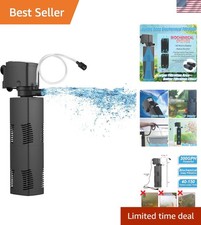 Aquarium Filter for 55-150 Gal. Tank Crystal 300GPH Biochemical Filtration Po...