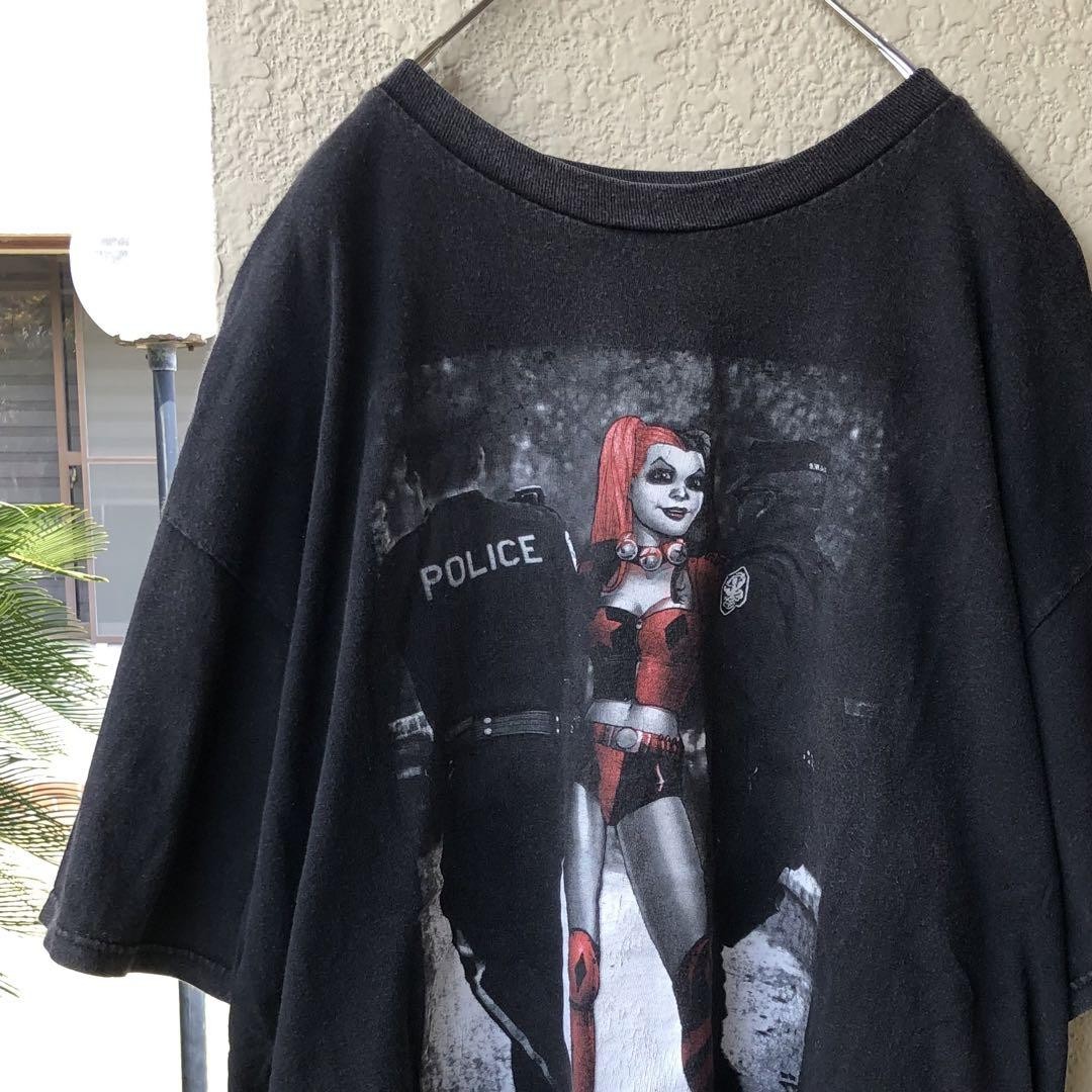 Batman Joker Harlequin Graphic Fade Black T-Shirt 2XL