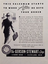 1945 The Gerson-Stewart Corp Print Ad - Industrial Plant Sanitation Cleaning