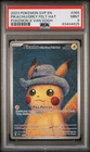 2023 Pokemon SVP EN Pokemon X Van Gogh #085 Pikachu Grey Felt Hat PSA 9