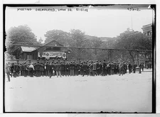 Meeting of unemployed in Union Square,New York,NY,August 15,1908,crowd