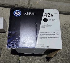 Genuine HP 42A LaserJet Q5942A 4240 4250 4350 Black Toner Cartridge Open Box