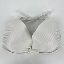 Shade  Shore Bikini Top Women's 38DD White Underwired Padded Tie