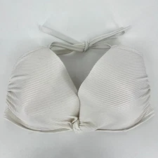 Shade & Shore Bikini Top Women's 38DD White Underwired Padded Tie