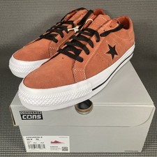 Converse Cons One Star Pro Suede Shoes Sneakers Men US 10.5 Low Top Brown White