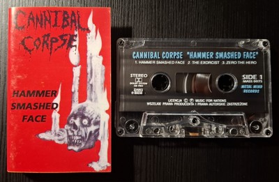Cannibal Corpse    Hammer Smashed Face 1993 MC Cassette Tape - Polish press