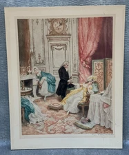 LUCIUS ROSSI & GEORGES PETIT ANTIQUE LITHOGRAPH VICTORIAN ARISTOCRATS PARIS 1898