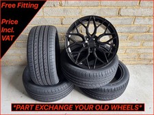 Riviera RF108 19" Black Wheels & New Tyres Fit Mercedes A Class W177 B Class CLA