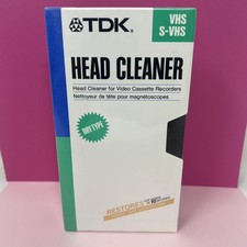 TDK TCL-11 VHS VCR Dry Video Head Cleaner - NEW SEALED