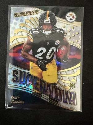 2025 Panini Revolution Kaleb Johnson Super Nova Rookie Insert #14 Steelers RC