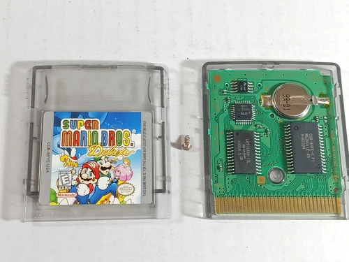 Super Mario Bros. Deluxe Tested Saves Working Nintendo GameBoy Color GBC Brother