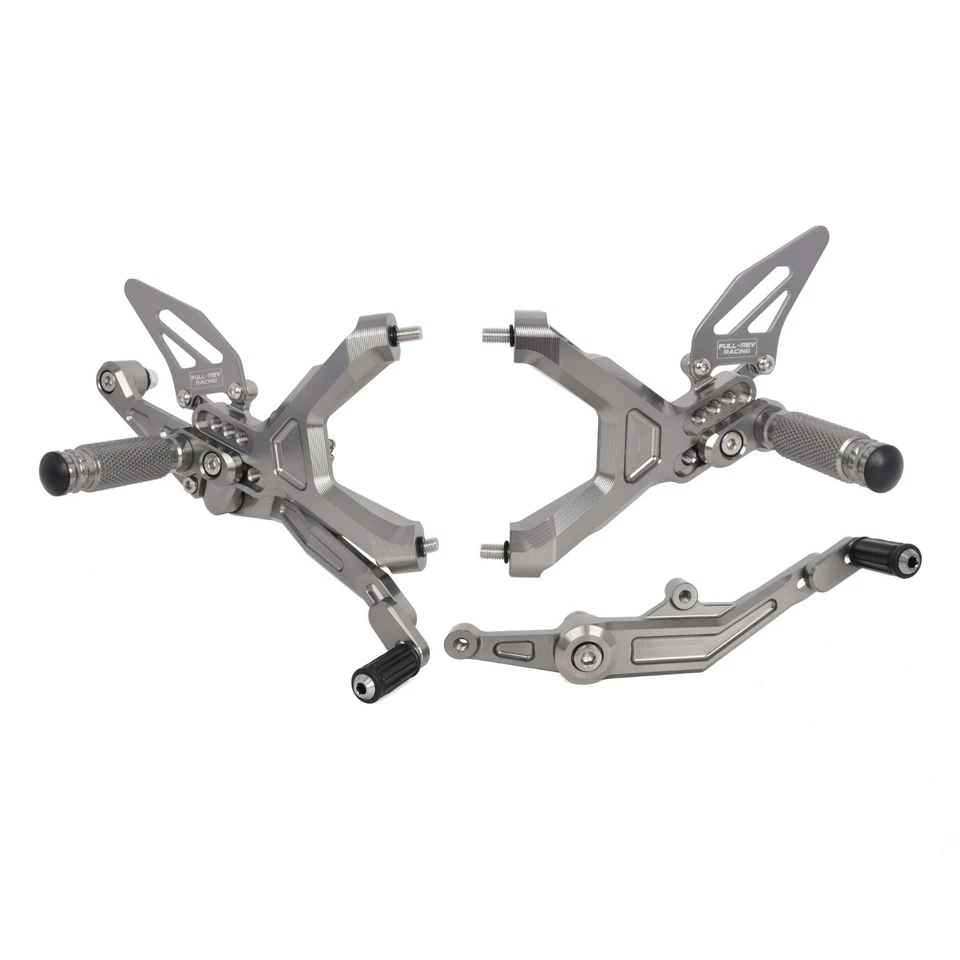 Motorcycle Rearset Footrest Foot Pegs For BMW S1000RR 2019-2024 GRAY - Image 2 of 4