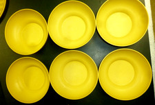 Lot of 6 Vintage Tupperware Harvest Gold Yellow 890 cereal bowl Retro Salad bowl